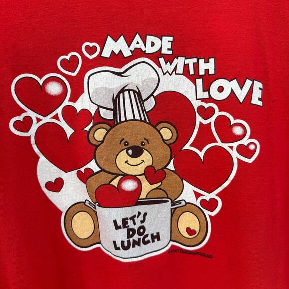 VINTAGE y2k SHORT sleeve Gildan t shirt size XL valentines day - Picture 3 of 9